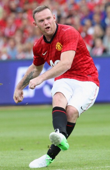 Sau thời gian dài nghỉ hè, Rooney có vẻ đã nặng nề hơn một chút...